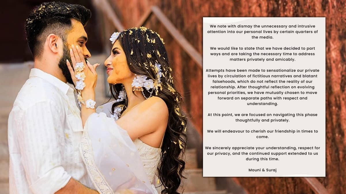 Mouni Roy and Suraj Nambiar head for divorce