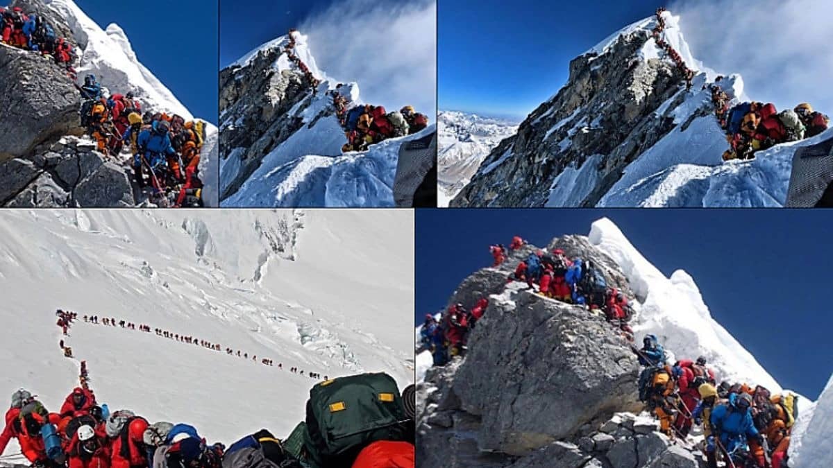 Mount Everest Record: माउंट एवरेस्ट पर एक ही दिन में 274 पर्वतारोहियों ने फतह की चोटी, अब तक के सारे रिकॉर्ड टूटे... क्या खतरे में है दुनिया की सबसे ऊंची चोटी?