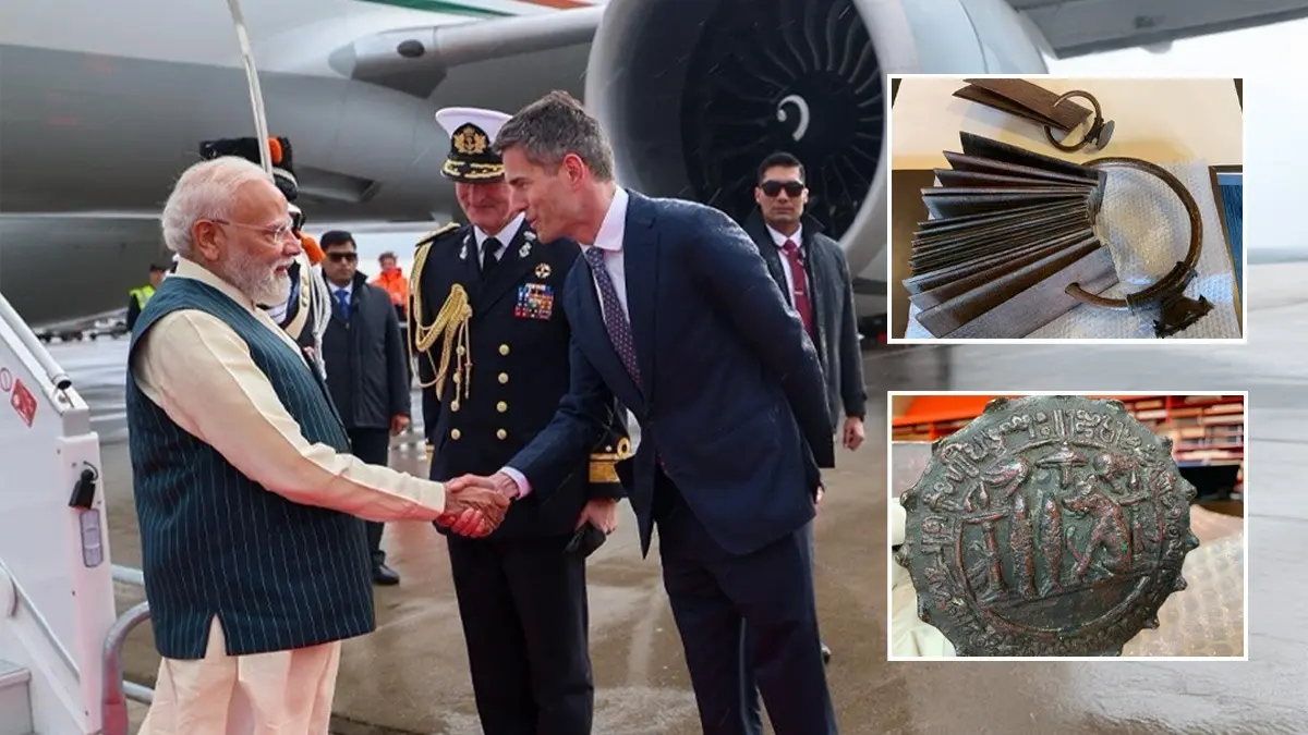Historic Homecoming: 11th Century Chola Copper Plates Handed Over to PM Modi by Netherlands Netherlands Hands Over Priceless Chola Artifacts to PM Modi