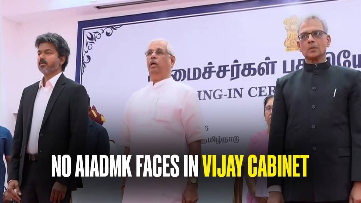 ‘No Berths For AIADMK Rebels’: Vijay Plays Safe After CPI(M), VCK Warning During Cabinet Expansion