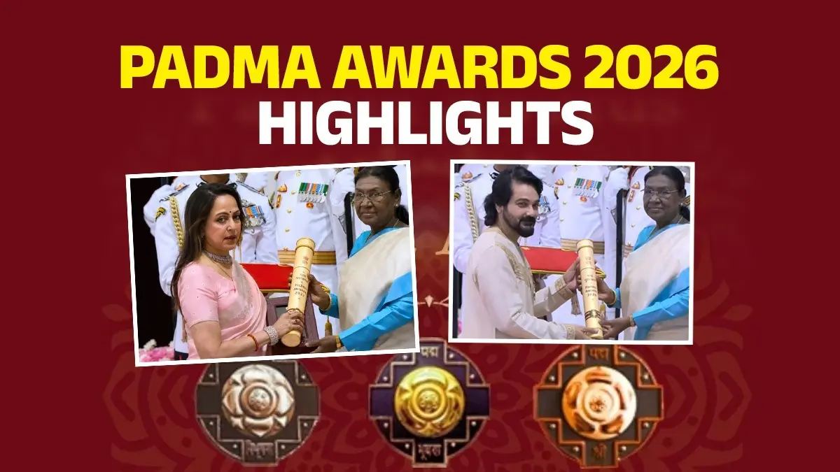 Padma Awards 2026 Phase 1 Highlights: Hema Malini Accepts Padma Vibhushan For Late Dharmendra, Bengali Actor Prosenjit Chatterjee Receives Padma Shri Padma Awards 2026 Highlights