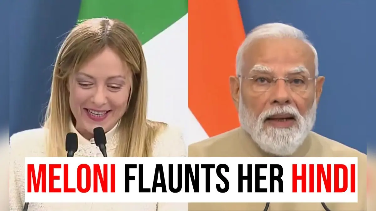 'Parishram Hi Safalta Ki Kunji Hai...': Meloni Flaunts Her Hindi At Joint Presser With PM Modi 'Parishram Hi Safalta Ki Kunji Hai...': Meloni Flaunts Her Hindi At Joint Presser With PM Modi