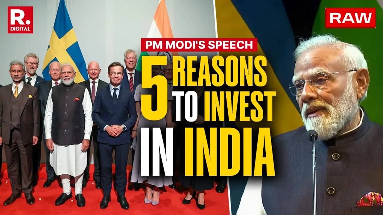 republicworld.com - PM Modi Outlines 5 Reasons To Invest In India at European Round Table for Industry in Sweden