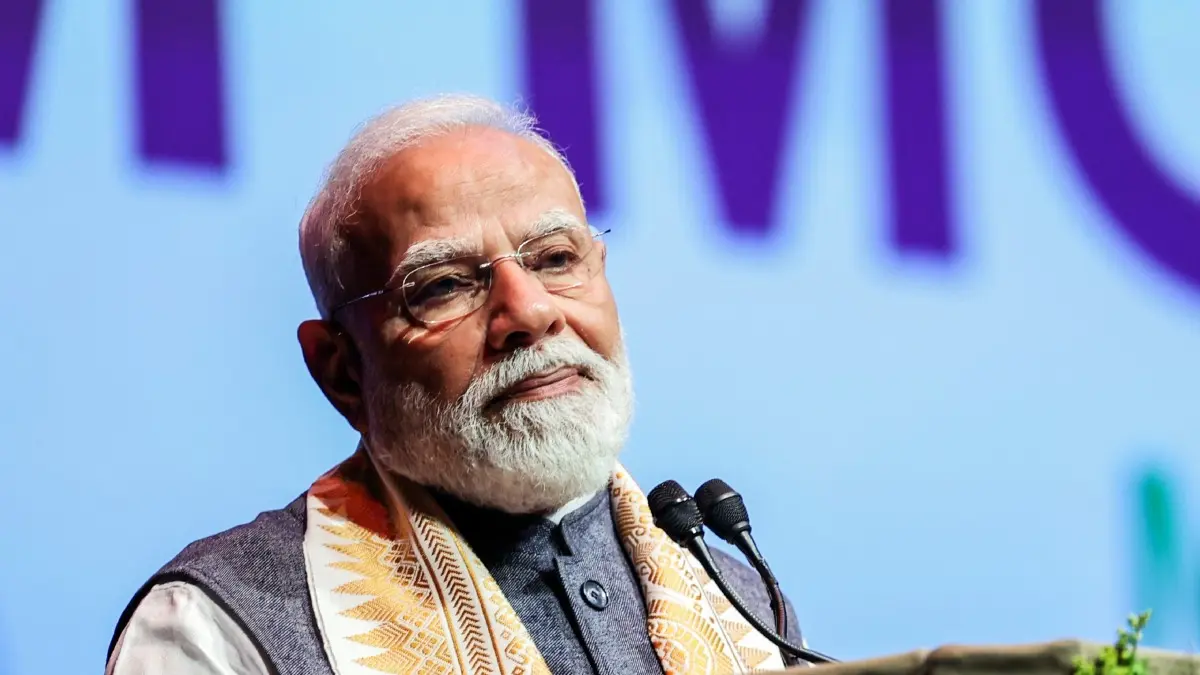 PM Modi Hails Indian Origin Stars In Netherlands Cricket Team, Refers To Splendid T20 World Cup Display PM Modi addresses a community programme in The Hague