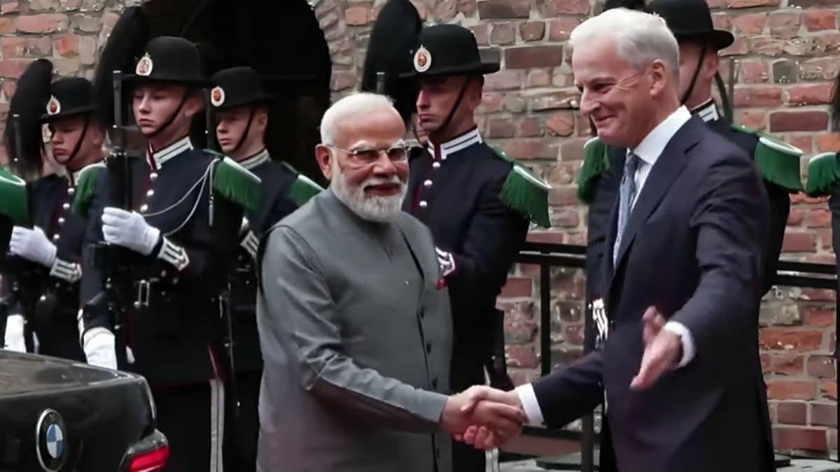 PM Modi Visits Akershus Castle In Oslo Along With Norwegian PM Jonas Gahr Støre