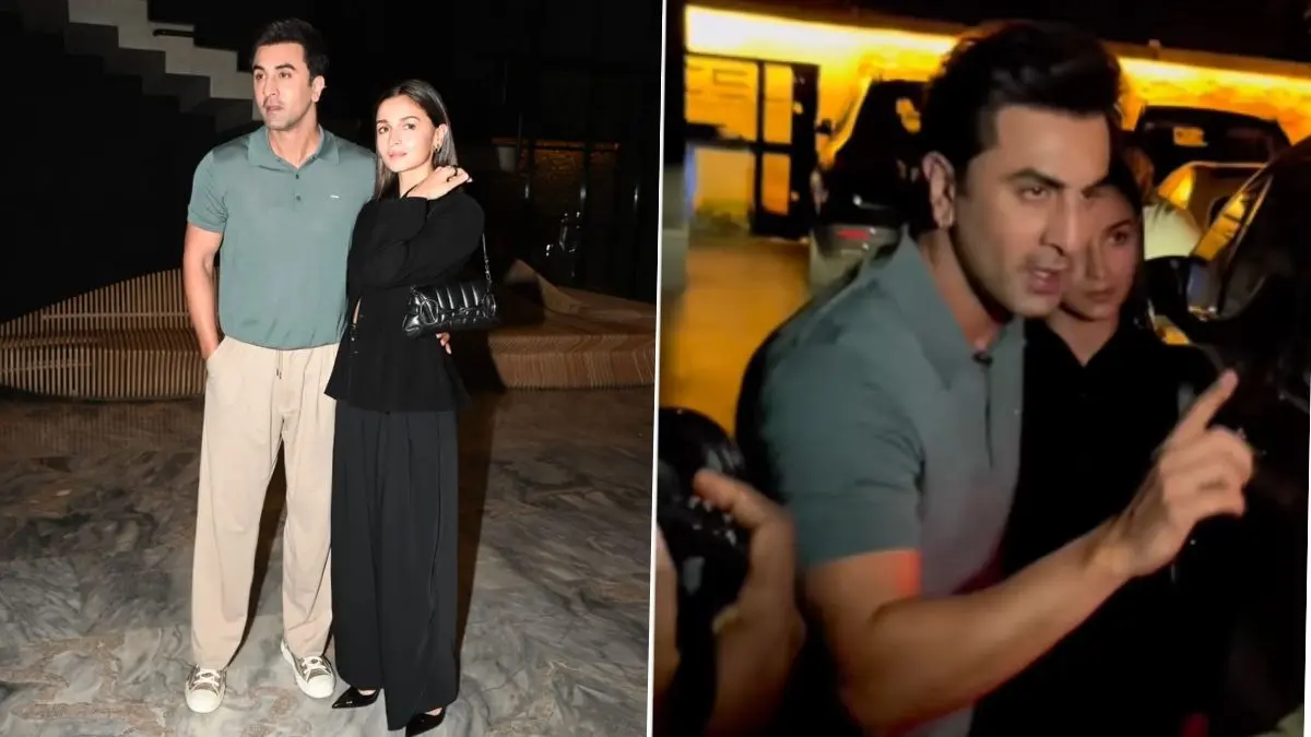 Viral Video: Ranbir Kapoor Loses Cool At Paps For Crowding Alia Bhatt During Daadi Ki Shaadi Screening Ranbir Kapoor loses cool at paps in viral video
