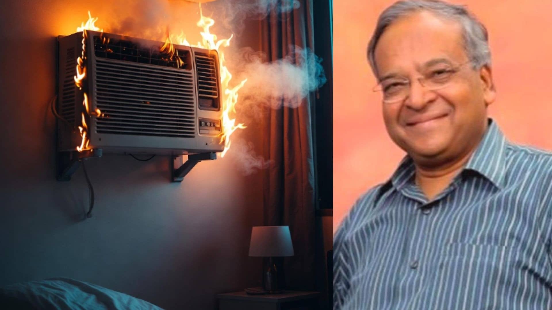 Retired IAS officer dies after AC blast sparks fire at his Hauz Khas home