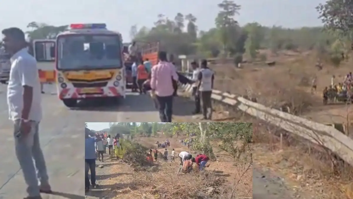 BREAKING: महाराष्ट्र के पालघर में भीषण सड़क हादसा, शादी में जा रहे ट्रक और कंटेनर की टक्कर में 10 लोगों की मौत, 25 घायल Road Accident in Palghar Maharashtra