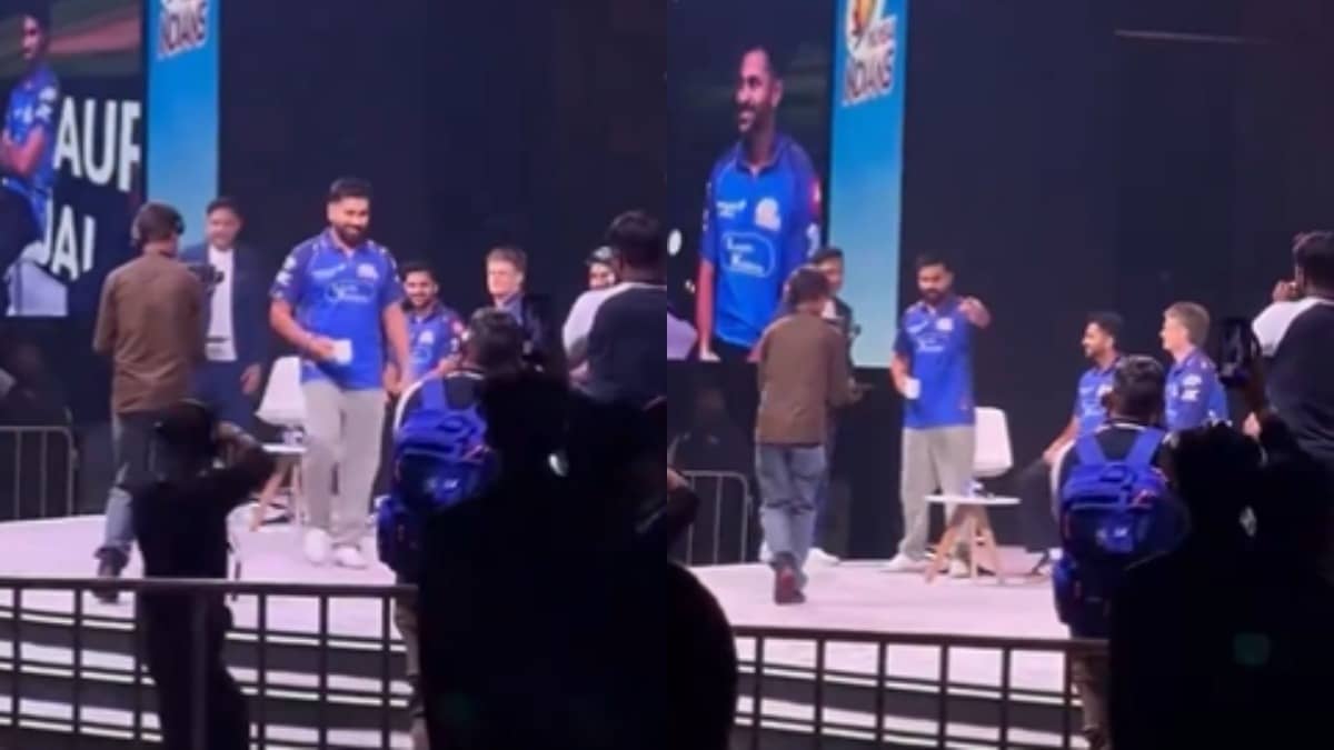 WATCH | Rohit Sharma MISTAKINGLY Sits on Anchor's Chair During MI Event ...