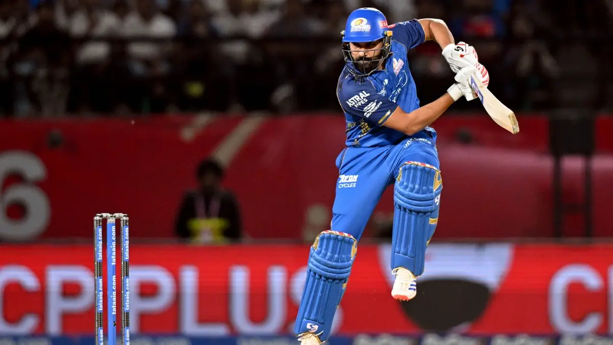Mahela Jayawardene Clears Air On Rohit Sharma Selection Debate Ahead Of MI vs RR: 'He Understands what Is Required' Rohit Sharma plays a shot