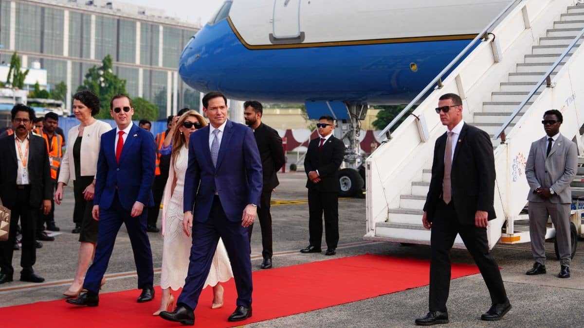 US State Secy Rubio Lands in Kolkata on First India Visit; Trade, Defence, Energy and Quad Talks On Agenda