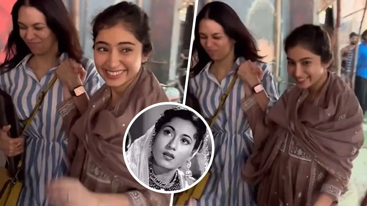 Sara Arjun Snapped With Madhubala Biopic Director Jasmeet K Reen | Watch Sara Arjun snapped with director Jasmeet K Reen