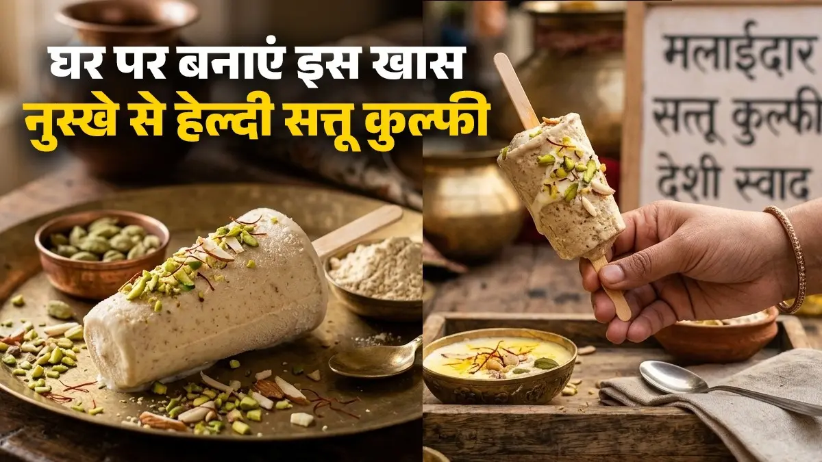 Sattu Ki Kulfi Recipe: लू और गर्मी से बचाएगी सत्तू की यह रिफ्रेशिंग कुल्फी, सिर्फ 3 चीजों से होगी तैयार, नोट करें विधी Sattu Ki Kulfi Recipe