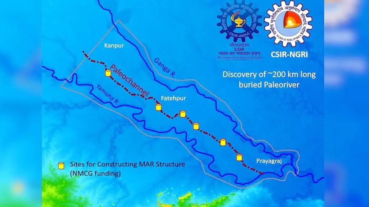 Saraswati River Appears? Scientists Detect Massive Channel Beneath Prayagraj Sangam Science Confirms Hidden Third River Beneath Prayagraj Sangam