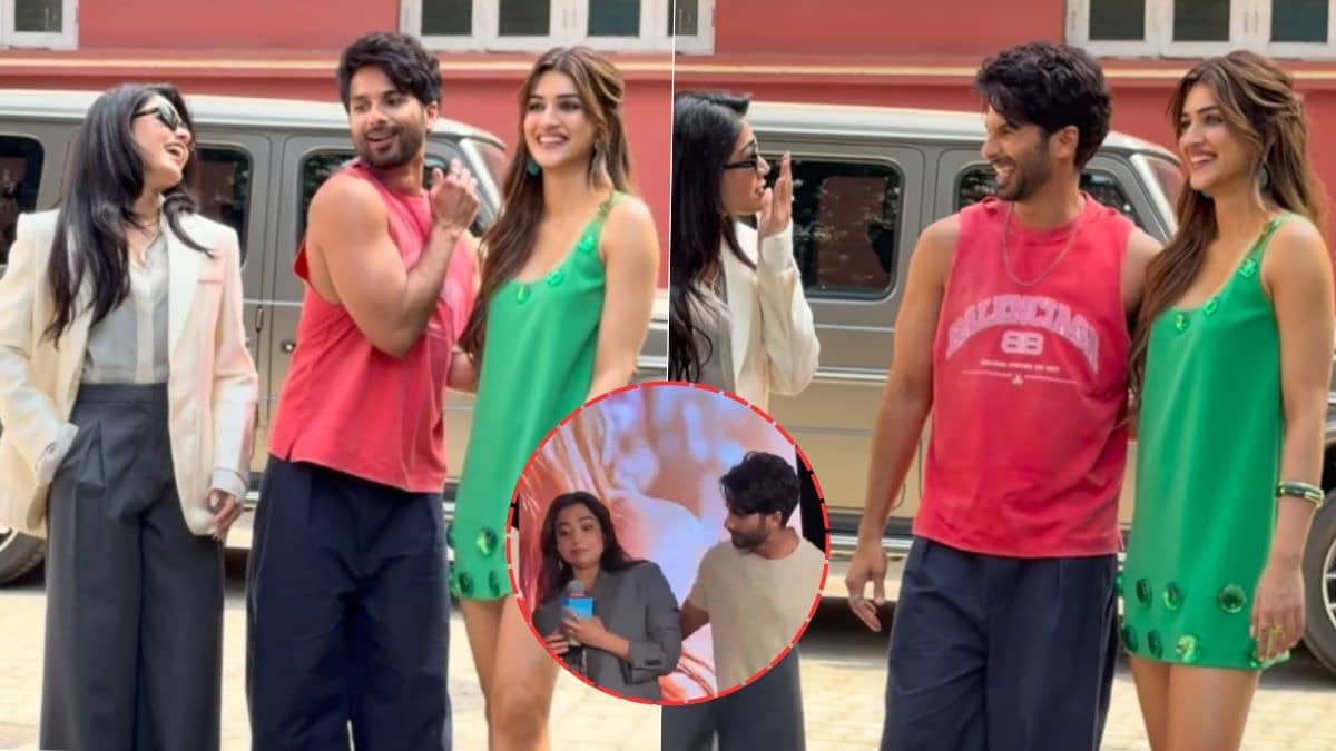 Shahid Kapoor jests with Rashmika Mandanna