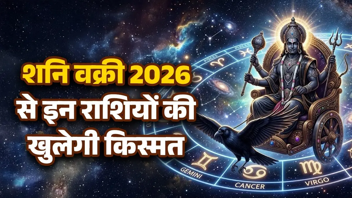 Shani Vakri 2026: वक्री चाल चलेंगे शनिदेव, मिथुन और तुला समेत इन राशियों की खुलेगी किस्मत, होगा जबरदस्त धन-लाभ Shani Vakri 2026