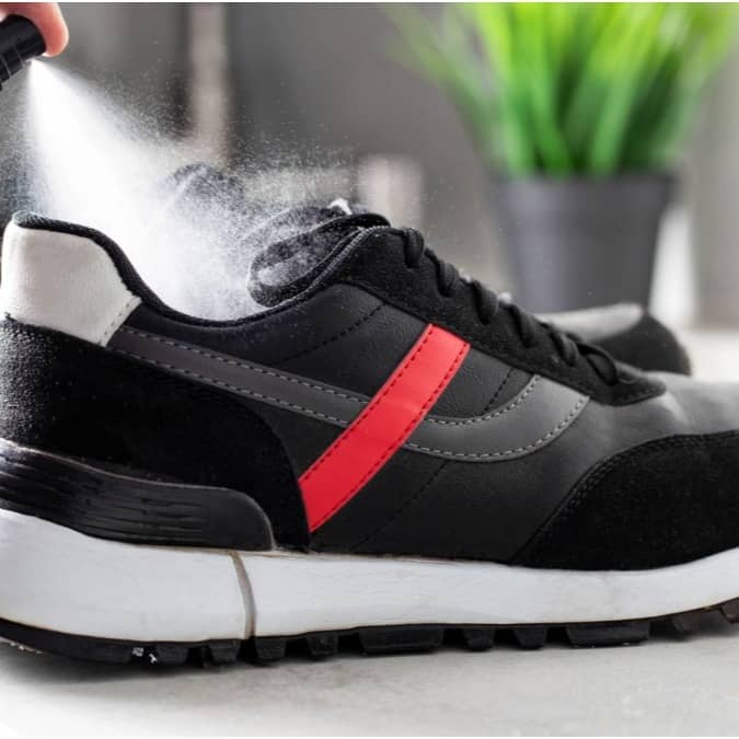 Shoe odour is caused by moisture and sweat