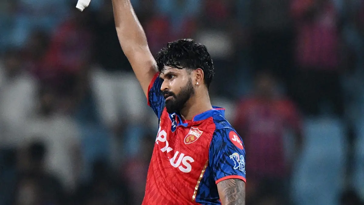 Punjab Kings Captain Shreyas Iyer Breaches Another Record, Joins Virat Kohli And Sanju Samson In Elite List Shreyas Iyer celebrates his century