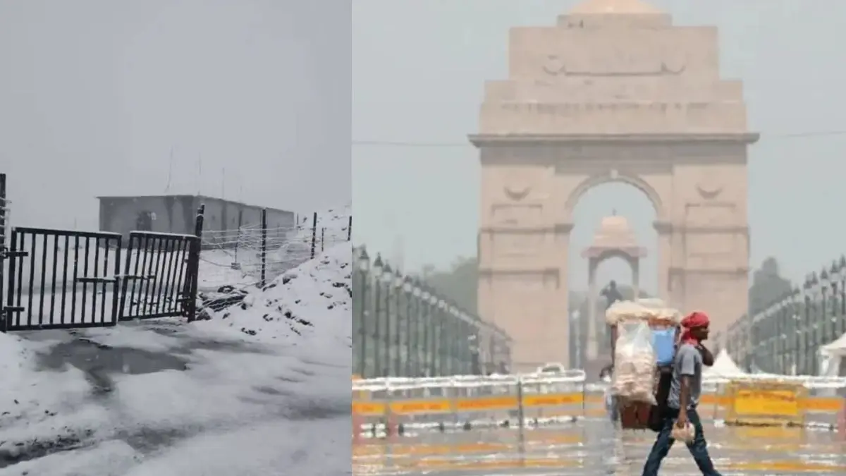 Snowfall in May Turns Zojila Into White Wonderland Amid Scorching Heatwave Across India Snowfall in May Turns Zojila Into White Wonderland Amid Scorching Heatwave Across India