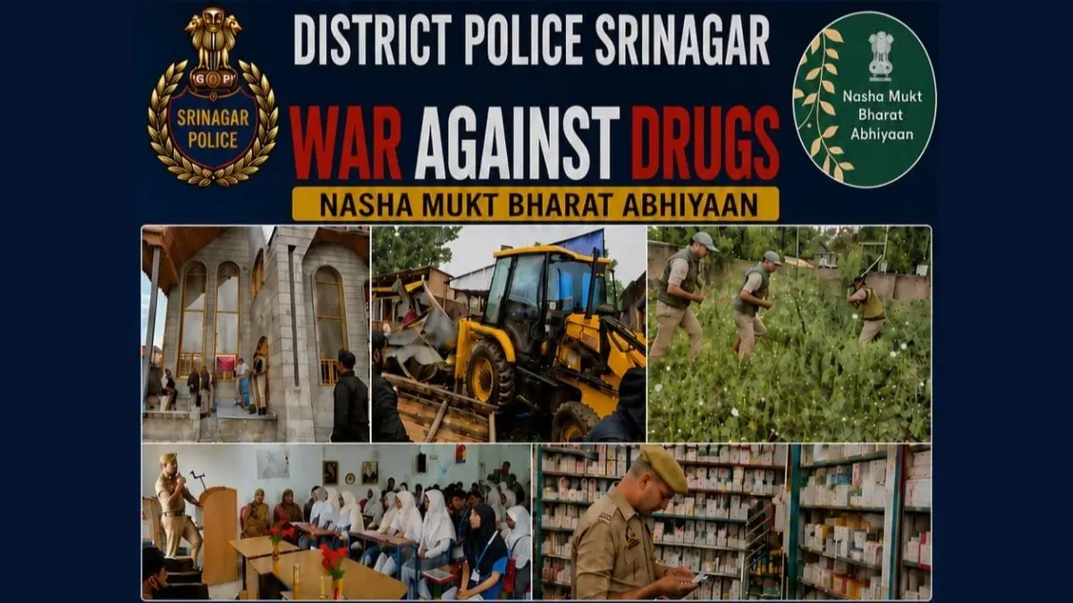 Crores Worth of Assets Seized as Srinagar Police Wage War on Narcotics Networks srinagar