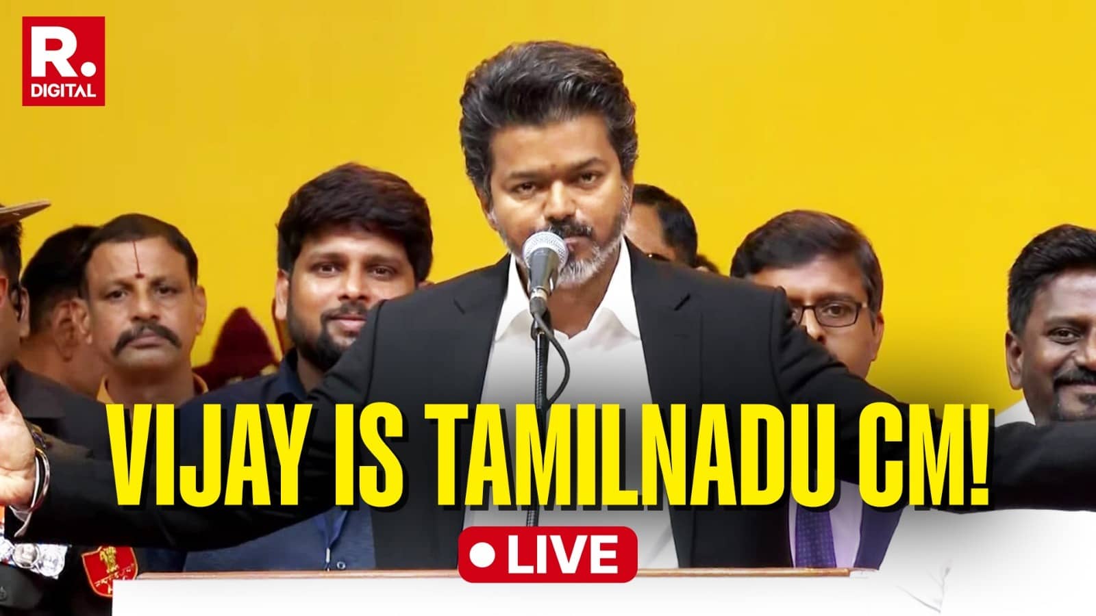 Tamil Nadu CM Oath Ceremony LIVE: 'Thalapathy' Vijay Sworn In as Tamil Nadu CM