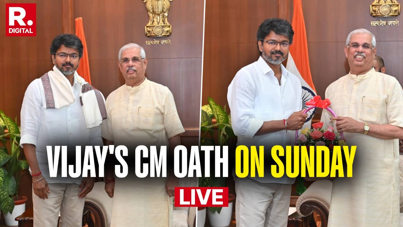 Tamil Nadu Govt Formation LIVE: VCK's Support Extends Vijay's Tally To 118+, Oath-Taking Ceremony Tomorrow