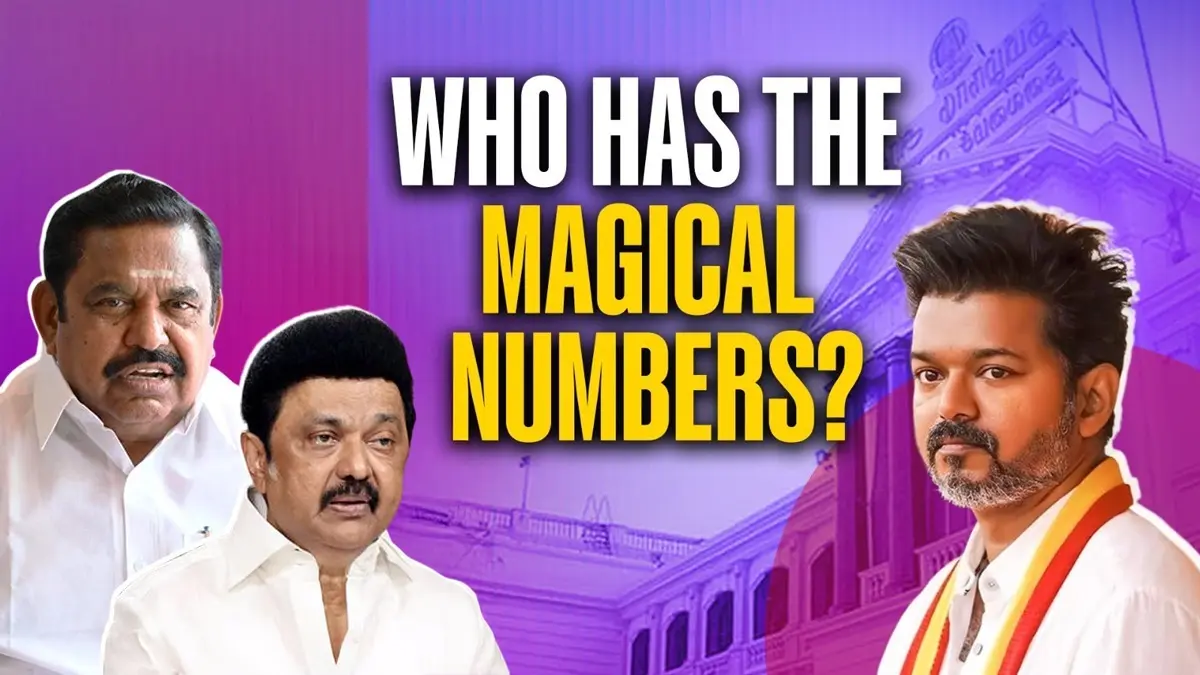 Tamil Nadu’s Number Game: TVK Short of 6, DMK-AIADMK Just 2 Seats Away From Majority Tamil Nadu’s Number Game: TVK Short of 6, DMK-AIADMK Alliance Just 2 Seats Away From Majority