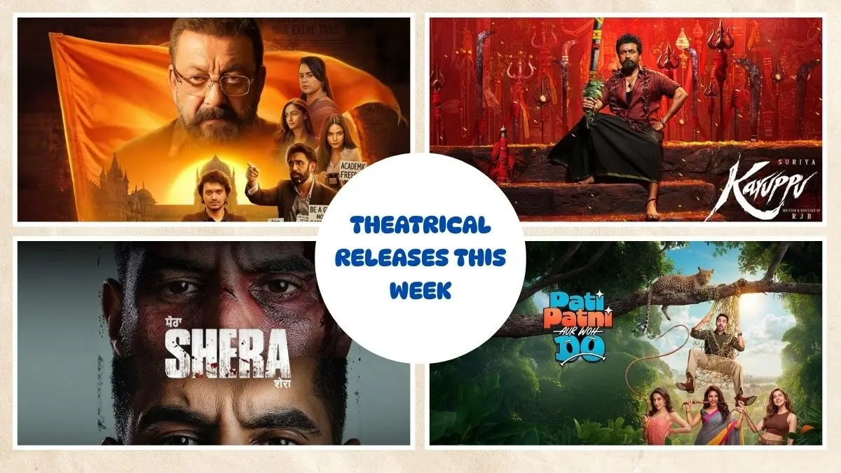 Movies Releasing In Theatres This Week: Aakhri Sawal, Karuppu, Pati Patni Aur Woh Do, Shera And More To Watch Theatrical Releases This Week