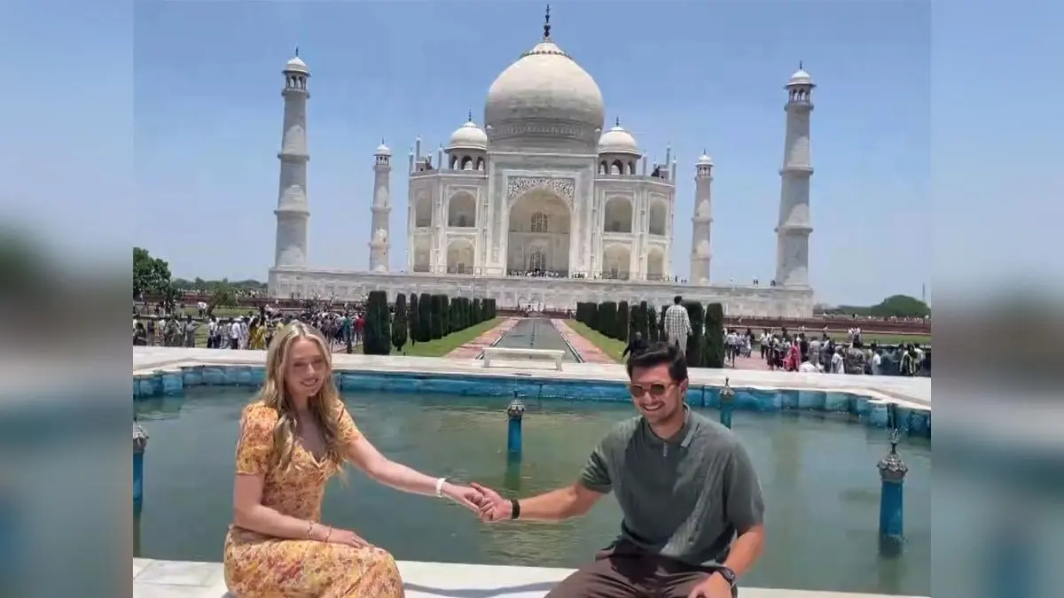 Tiffany Trump Explores Taj Mahal With Husband, Takes Adorable Pics Tiffany Trump Explores Taj Mahal With Husband, Takes Adorable Pics