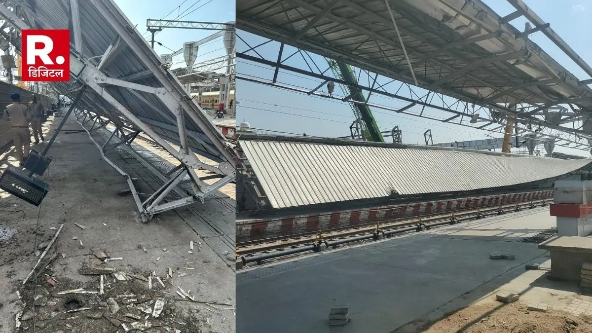 UP: लखनऊ के चारबाग रेलवे स्टेशन पर बड़ा हादसा, टिन शेड गिरने से टीटीई समेत 3 लोग गंभीर रूप से घायल; कई ट्रेनों का परिचालन प्रभावित tin shed on platform number 5 of Lucknow Charbagh railway station collapsed