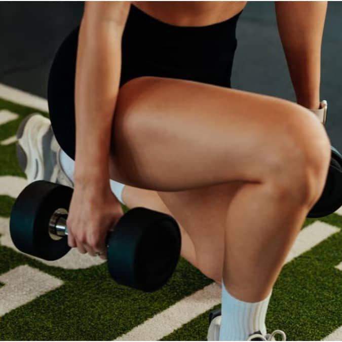 Toned legs can be achieved by losing overall body fat and lower body workout