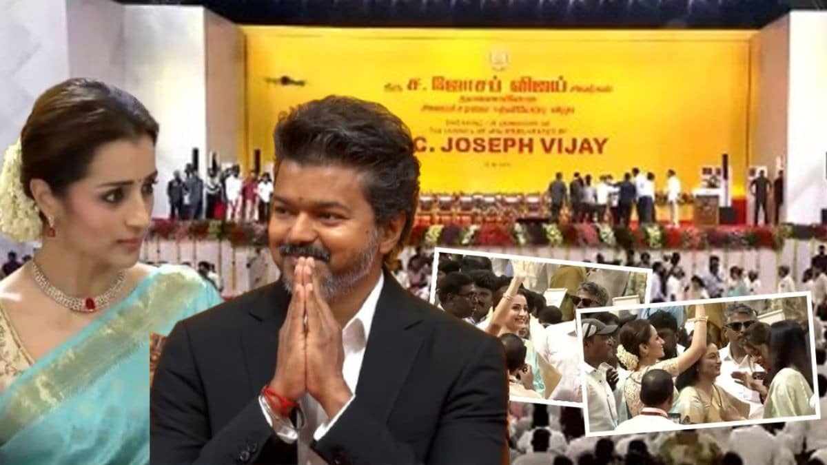 Vijay 'Snubs' Kids And Wife As Tamil Nadu CM, Favours Trisha At Swearing-In Ceremony