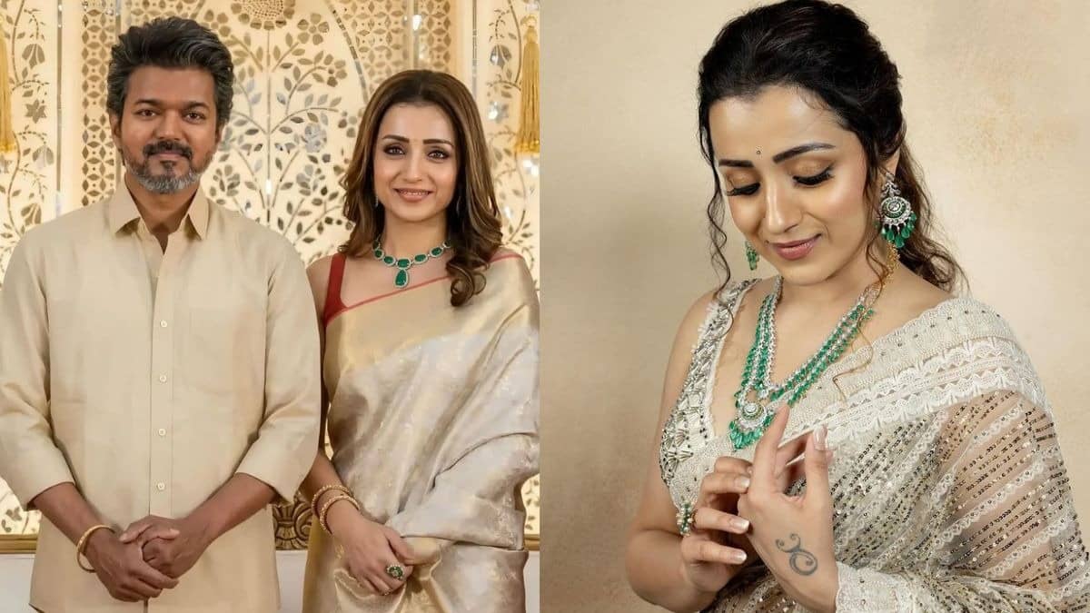 Trisha Krishnan tattoo Thalapathy Vijay 