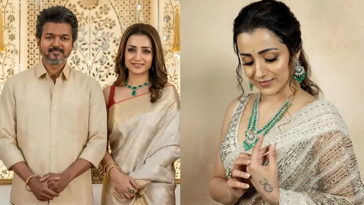 Trisha Krishnan: तृषा कृष्णन के हाथ पर बने Tattoo का Thalapathy Vijay से है खास कनेक्शन? जानिए क्या है इसका मतलब Trisha Krishnan tattoo Thalapathy Vijay