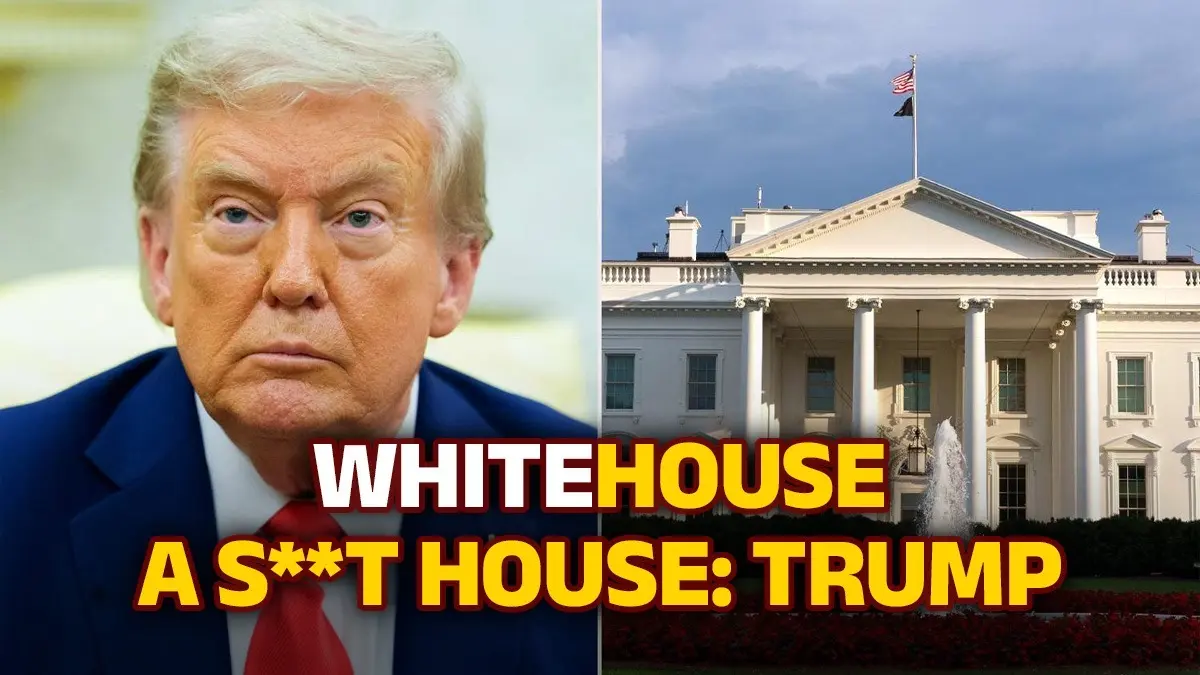 Trump Calls White House a ‘S**t House,’ Brags About Plaster Repairs, Marble Statues, and $400M Ballroom Trump Calls White House a ‘S**t House’ While Showing Off Marble Statues and $400 Million Ballroom Plan
