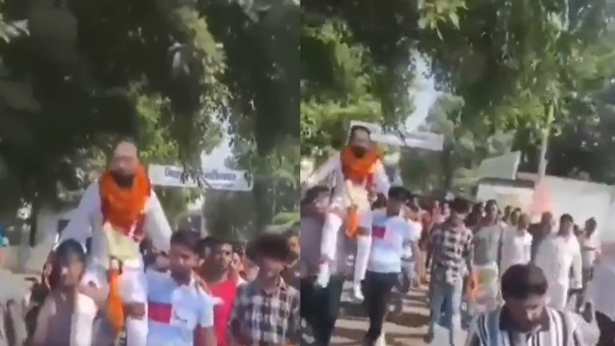 UP Leader's Grand Reception After Being Released from Jail in LLB Student Rape Case Sparks Row UP Leader's Grand Reception After Being Released from Jail in LLB Student Rape Case Sparks Row