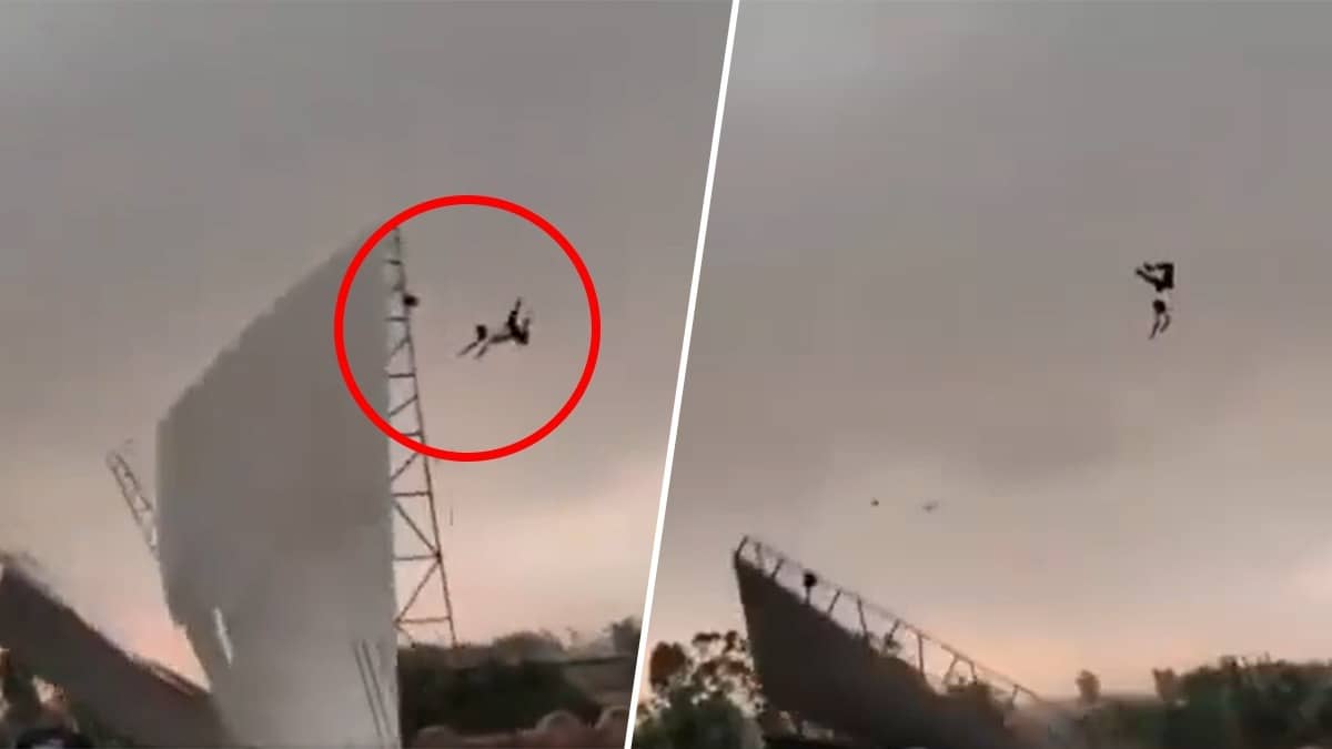 UP Shocker: Man Gets Swept Into Air As Storm Tears Off Tin Shed In Bareilly | WATCH 
