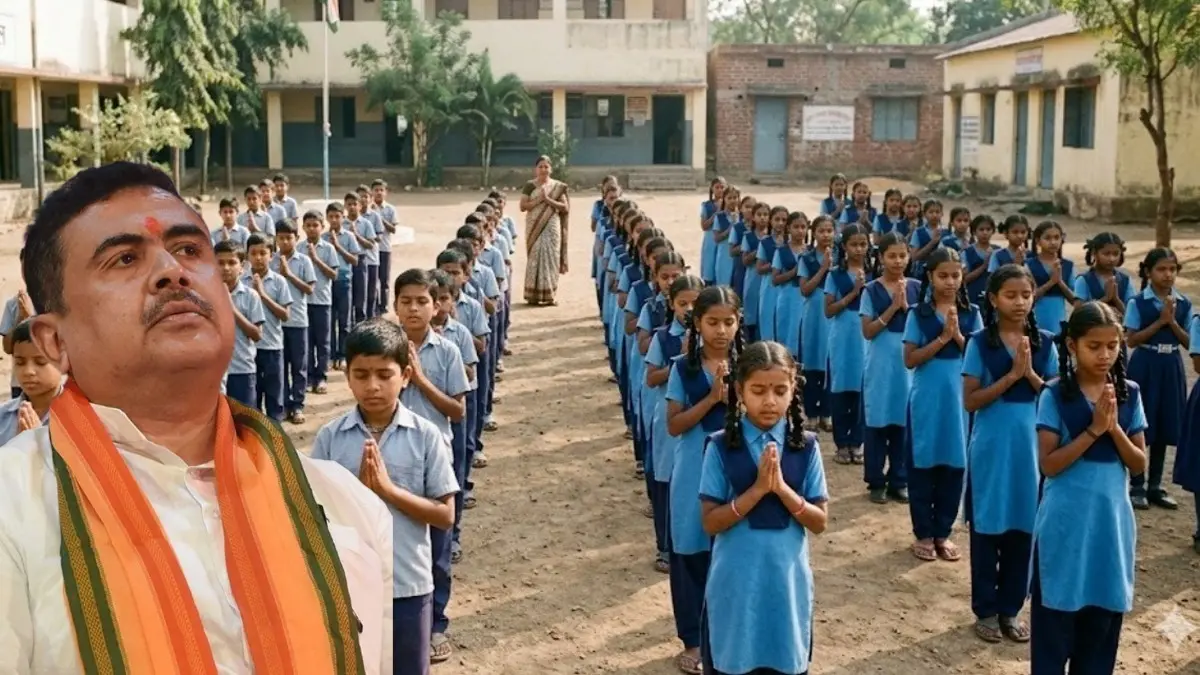 बंगाल के स्कूलों में प्रार्थना के दौरान 'वंदे मातरम' गाना हुआ अनिवार्य, CM सुवेंदु अधिकार का एक और बड़ा फैसला Vande Mataram compulsory in school