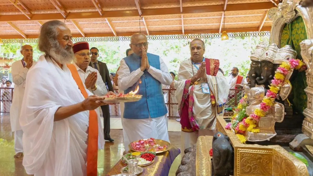 Vice President Launches 5 National Initiatives, Unveils Commemorative Stamp as The Art of Living Marks 45 Years Vice President Launches 5 National Initiatives, Unveils Commemorative Stamp as The Art of Living Marks 45 Years