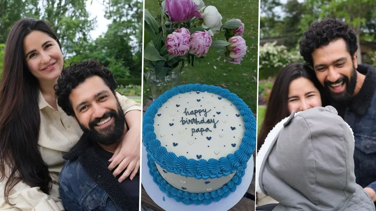 Photos: Vicky Kaushal Rings In 38th Birthday In An Intimate Celebration With Katrina Kaif and Son Vihaan Vicky Kaushal's birthday celebration