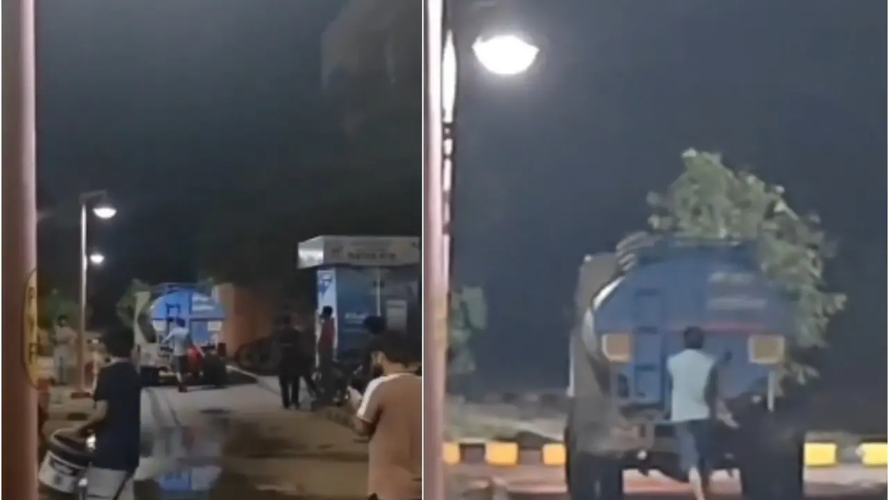 Video Of Students Running After Water Tanker Goes Viral As Water Crisis Hits IIT Jodhpur Amid Extreme Heat | WATCH Video Of Students Running After Water Tanker Goes Viral As Water Crisis Hits IIT Jodhpur Amid Extreme Heat | WATCH