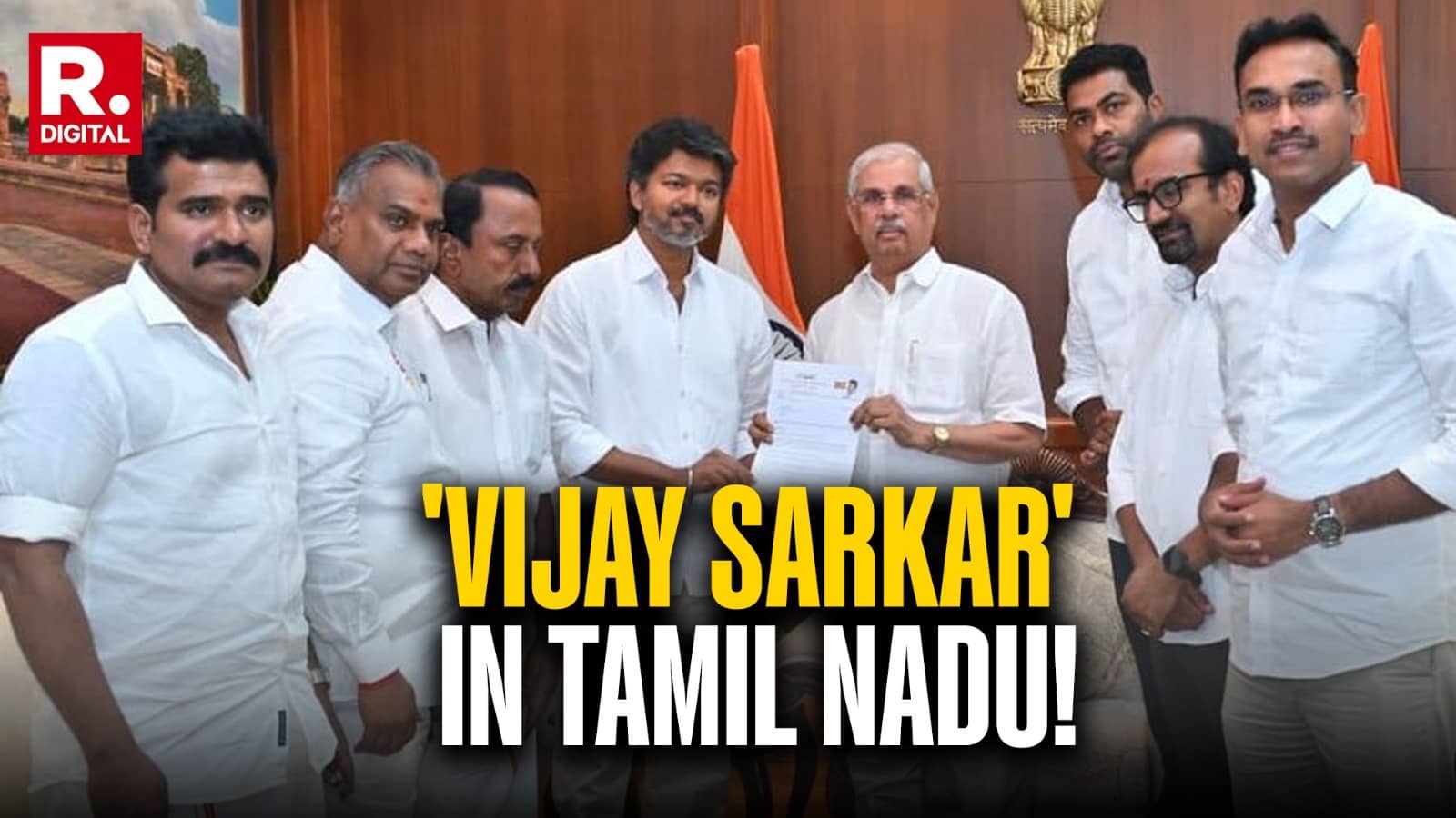 Vijay Stakes Claim to Form Govt in Tamil Nadu, Oath Ceremony Tomorrow After TVK’s Historic Win