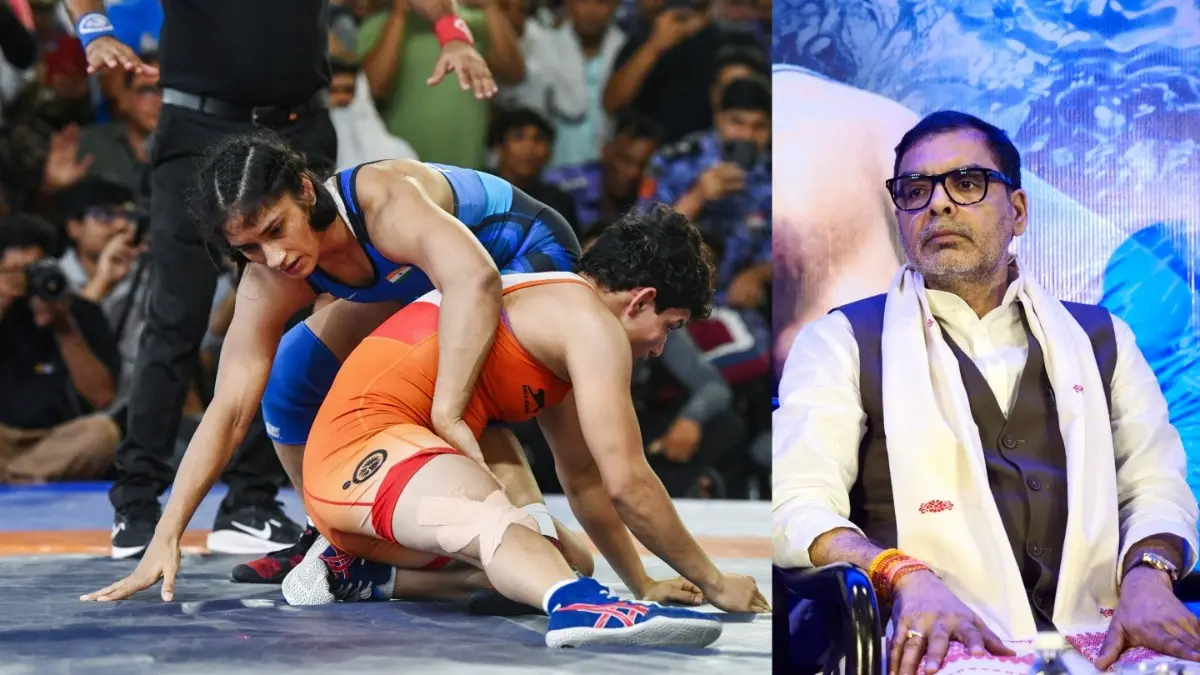 WFI President Sanjay Singh Counters Vinesh Phogat’s Allegations Of Bias In Asian Games 2026 Trials: 'Those Who Lost Should...' Vinesh Phogat and Sanjay Singh