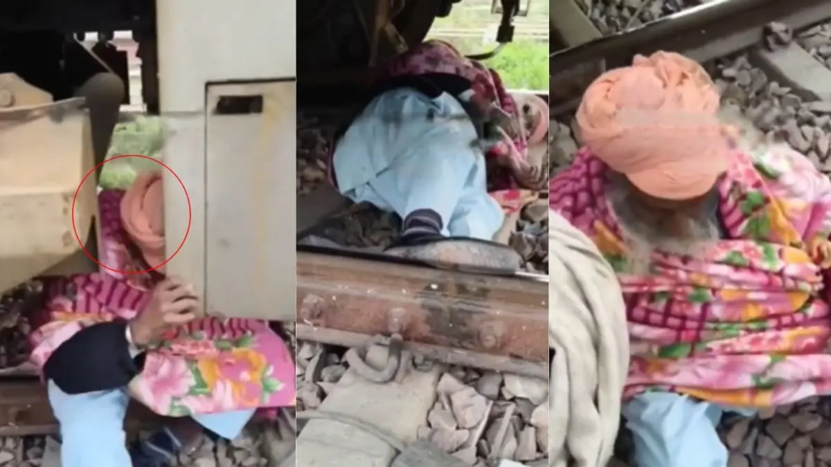 VIRAL VIDEO: रेलवे ट्रैक पर खुदकुशी के लिए लेट गए बुजुर्ग, सामने से आ रही थी ट्रेन, अचानक पायलट ने लगाया जोरदार ब्रेक और फिर... viral-video-loco-pilot-saves-elderly-man-suicide-attempt-on-railway-track