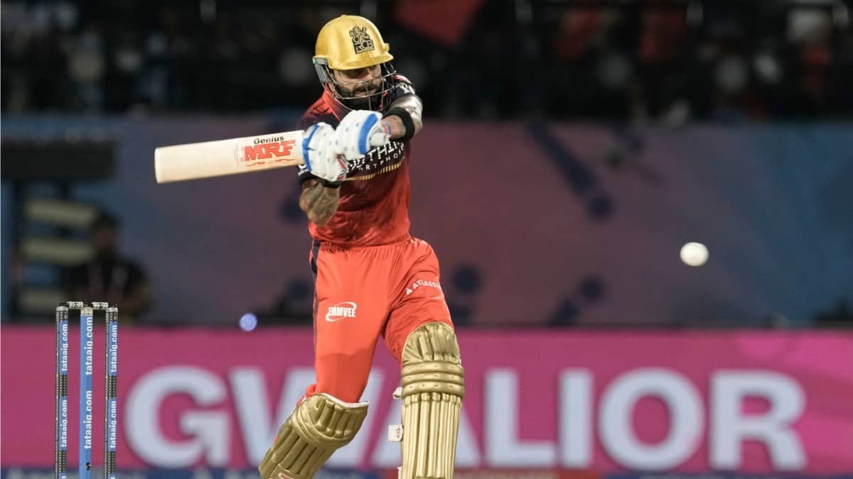 Virat Kohli in action