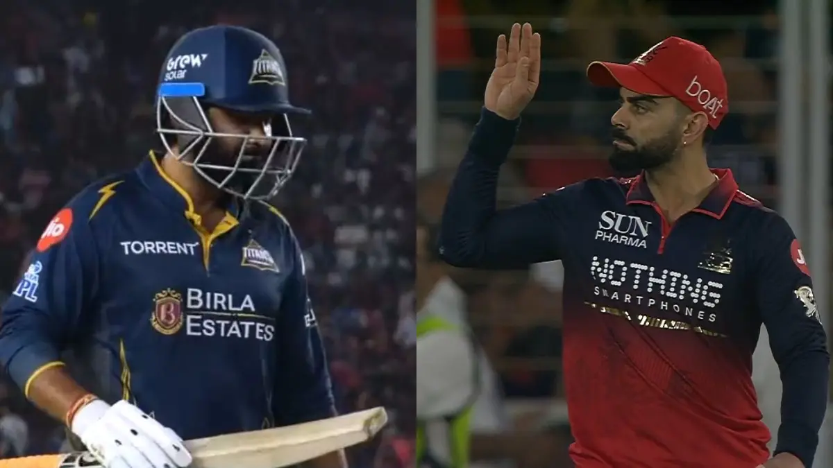 RCB vs GT: Virat Kohli's Cold Send-Off To Rahul Tewatia In IPL 2026 Final Breaks Internet | WATCH Virat Kohli's send-off to Rahul Tewatia