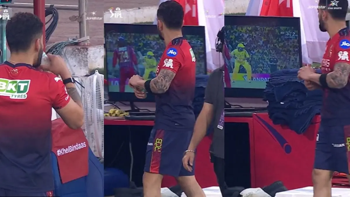 IPL 2026: उर्विल पटेल के मुरीद हुए 'किंग कोहली', प्रैक्टिस छोड़ ड्रिंक पीते हुए टकटकी लगाकर देखते रहे उनकी बैटिंग- VIDEO virat Kohli watch Urvil Patel batting