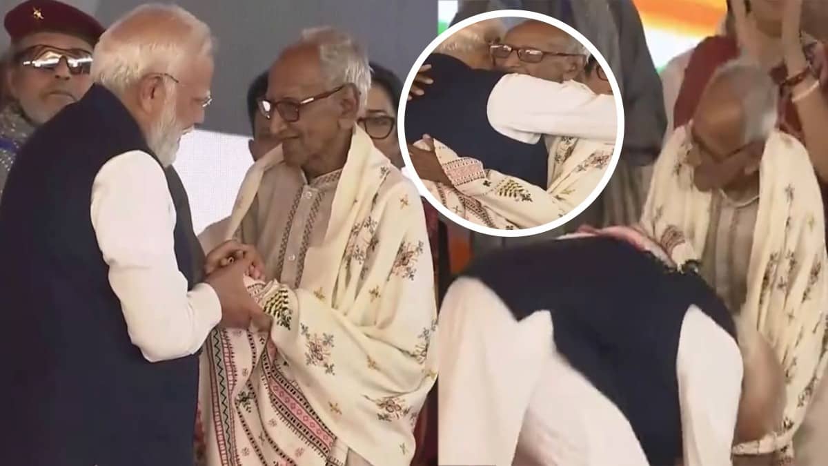Who Is Makhanlal Sarkar? PM Modi Hugs, Touches 97-Year-Old BJP Karyakarta's Feet In Emotional Brigade Moment As CM Suvendu Takes Oath