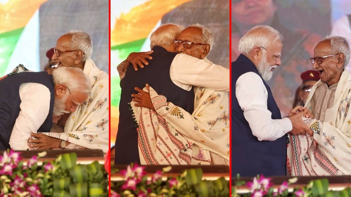 Who Is Makhanlal Sarkar? PM Modi Hugs, Touches 97-Year-Old BJP Karyakarta's Feet In Emotional Brigade Moment As CM Suvendu Takes Oath