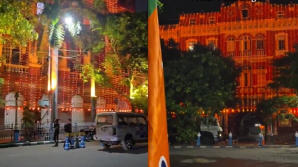 Kolkata's Writers' Building Lit Up In 'Saffron' To Welcome New BJP CM ...